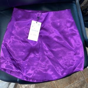 Zara silky mini skirt!